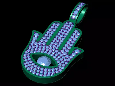 Hamsa Pendant  3D print model