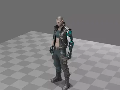 Cyberpunk Street Mercenary 3D model