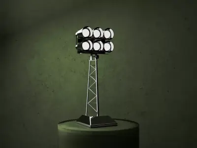 Football Stadium Table Lamp 3D model