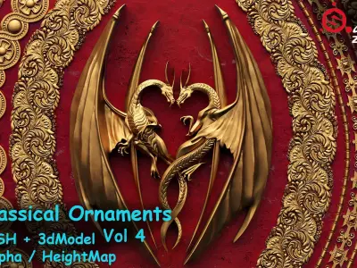Freds 64 Ornaments Vol 4 Low-poly 3D model