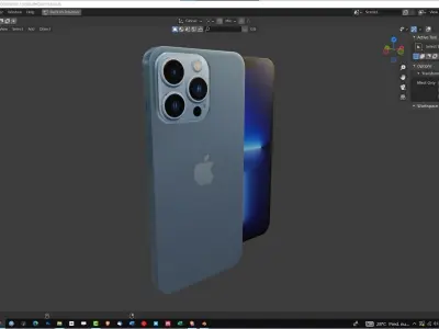 New Iphone 13 Pro 2021  Low-poly 3D model