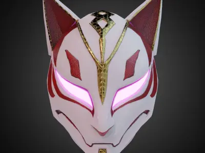 Destiny 2 Kitsune Warlock Helmet for Cosplay 3D print model