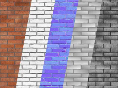 Wall Brick Design-09-PBR-2K-4K Texture