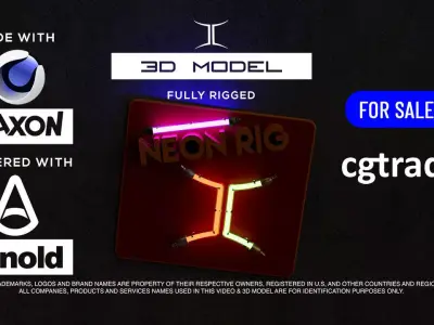 Neon Rig Final 3D model