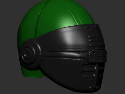 helmet high poly sculpt 3d printable ver 7 3D model 3D model 111