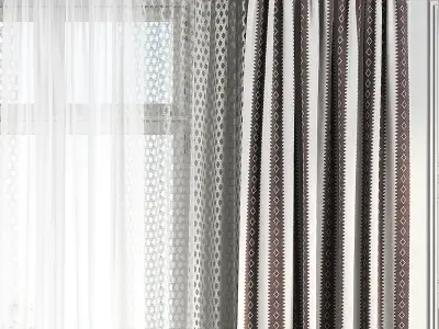 Curtain Set 132 3D model