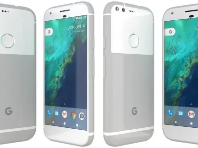 Google Pixel Very Silver 3D model