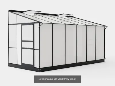 Collection of Greenhouse - 4 Models 3D Model Pack