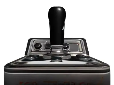 Industrial SciFi Control Joystick Low-poly 3D model