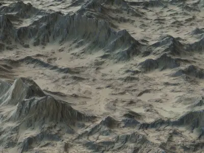 Landscape 79 Low-poly 3D model