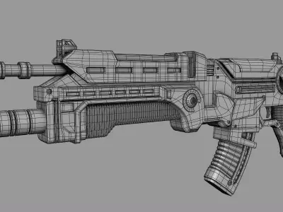 Scifi gun 3D model order