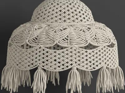 MACRAME CHANDELIER 06 3D model