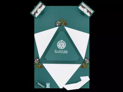 booth 6x4 open all side  Ministry of Defense 3D model
