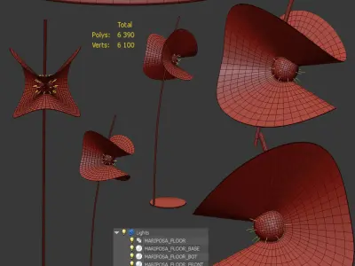 MARIPOSA FLOORLAMP 3D model