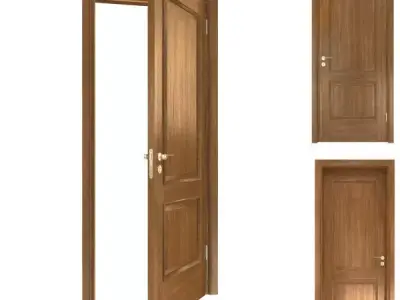 Brown Door 3D model