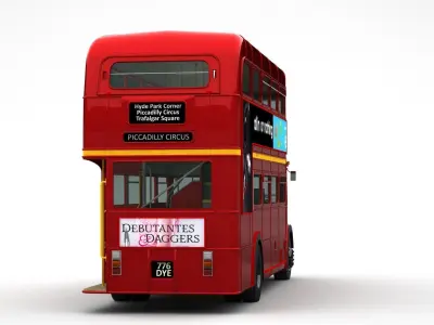 London Double Decker Bus 3D model