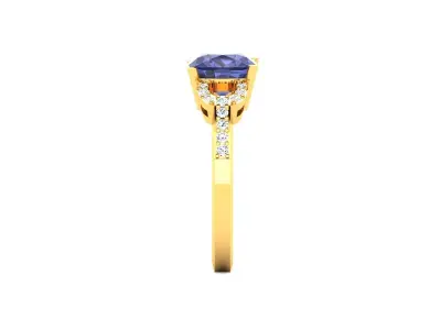 Women Ring  Render 3dm STL OBJ FBX Details 3D print model 38