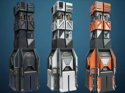 Sci-fi Machine Low-poly 3D model purchase