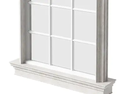 Architectural Classic Window 3D Model 8 3D model