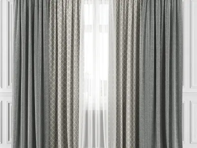 Curtain Set 150C 3D model