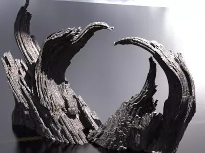 Winding witches mountain 3D model