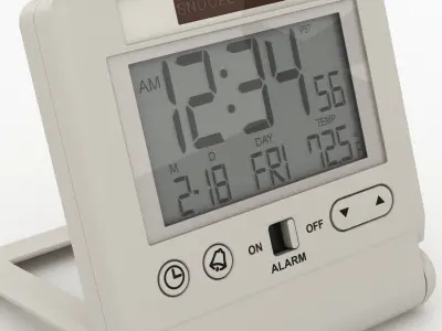 Digital Alarm Clock 3D model