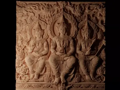 Garland CNC 3d Print High Relief Sand Casting 3D print model