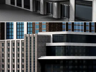 Skyscraper01 NewYork-Style Low-poly 3D model