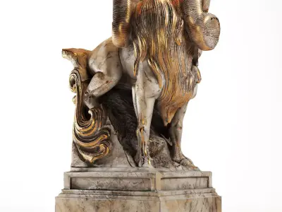 Golden Deer Majesty 3D model