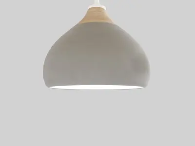 Bamboo pendant ceiling lamp 3D model