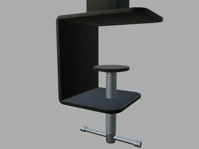 Swing Arm Desk Lamp with Clamp 3D model
