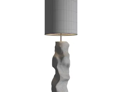 Concrete Floor Lamp 3D model