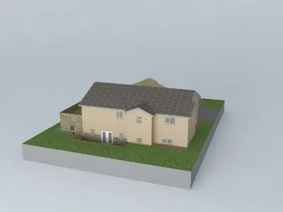 Split Entry House Free 3D model purchase