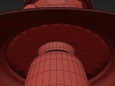 RH pendant lights loft 2 3D model