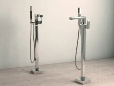 Floor-mounted tap 2 3D model