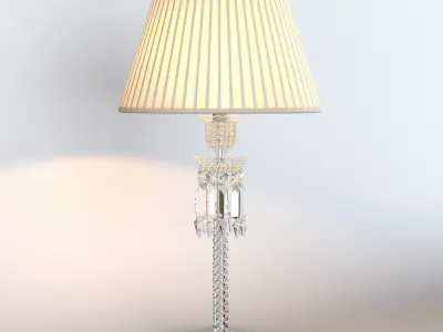 TORCH LAMP WHITE LAMPSHADE 3D model