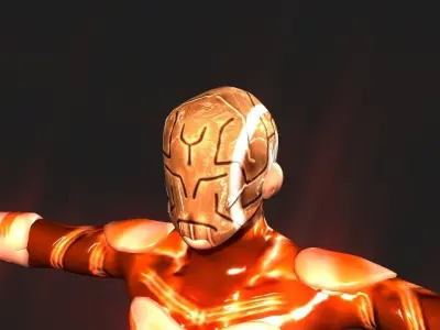 Sci-Fi Feelingless Iron Mask Low-poly 3D model