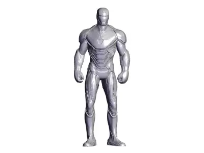 Ironman stl silver man 3D model