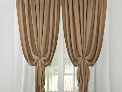 Curtain 3D model 11