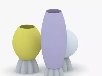 1373 - Table Lamp Low-poly 3D model
