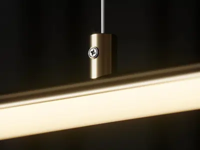Light Rods LED Pendant 3D model