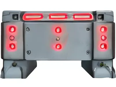 SciFi Industrial Crate Prop Low-poly 3D model