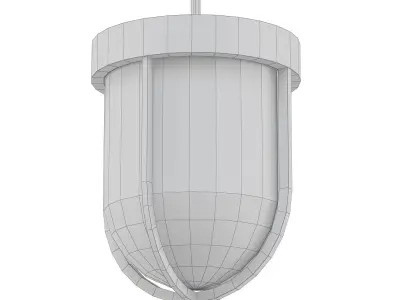 FACTORY pendant light with clear glass 3D model