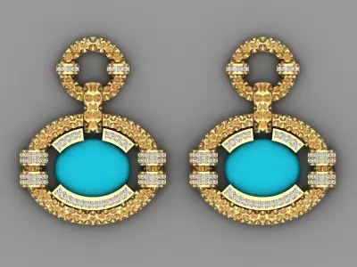 Earring 08 3D print model