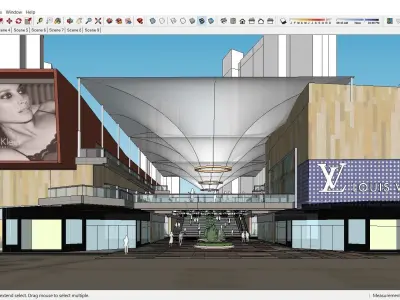 Sketchup Shopping Center 163 3D model