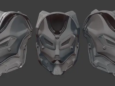 Evo Fox - cosplay mask - digital stl file for 3D-printing 3D print model
