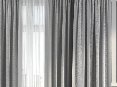 Curtain Set 246 3D model