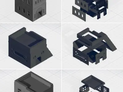 Combined construction of a house for rodents 3D print model