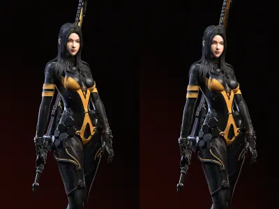 Tachy Stellar Blade Fanart 3D print model