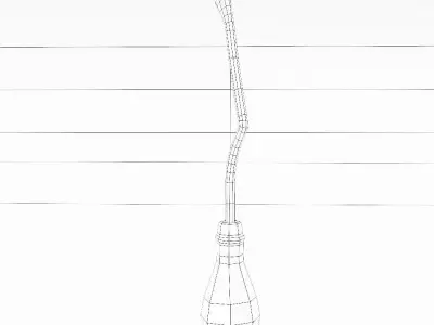 Grass broom low poly 3d model   Low-poly 3D model